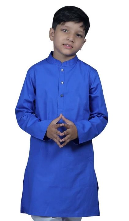 Solid%20color%20Baby%20Cotton%20Panjabi%20For%200-12%20yrs%20kids%20-%20Image%202