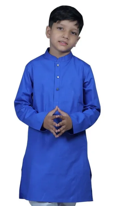 Solid%20color%20Baby%20Cotton%20Panjabi%20For%200-12%20yrs%20kids%20-%20Image%202