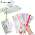 [Varitystore]Portable Baby Tissue Box with Snap Button Wet Wipes Storage Bag Flip Cover Zipper Closure Cleaning Wipes Container Household Storage Supplies. 