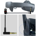 In-ear VR Wired Headset Noise-Isolating 3.5mm Wired Headphones L Type Earbuds Headphones with Ear Caps for Meta Quest Pro. 