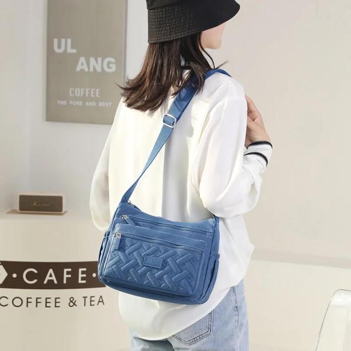 XOUHAM%20Women%20Shoulder%20Crossbody%20Bag%20for%20Women%20Waterproof%20Solid%20Color%20Black%20Pink%20Casual%20Nylon%20Ladies%20Handbag%20Messenger%20Bag%20-%20Image%202