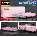 Bburago 1:64 Miniature Car Model 1959 Cadillac Eldorado Biarritz Diecast Vehicle Replica Collection Toy For Boy Gift. 