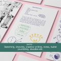 Dotted Loose Leaf Paper Sheets 110 GSM for Bullet Journaling, Artist Writing Drawing, Pack of 70 Sheets/140 Pages, White.