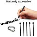 Touch Stylus S Pen Tips Nibs+ Pen Clip for Samsung Tab S7 S7+ Black.