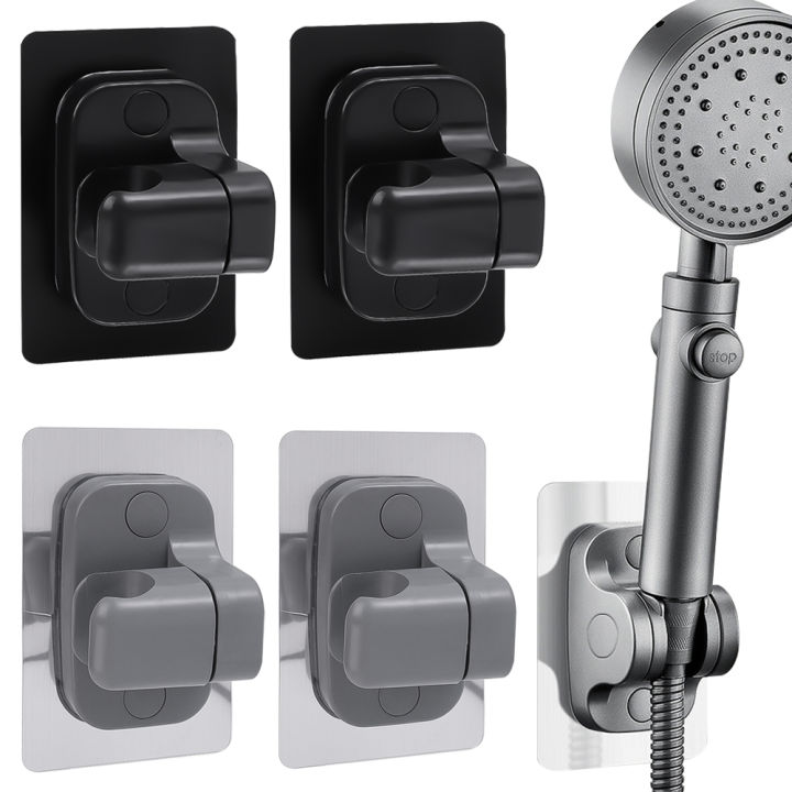Universal Showerhead Holder Wall Mounted Punch Free Household Adjustable Shower Bracket Self-adhesive Bathroom Accessories