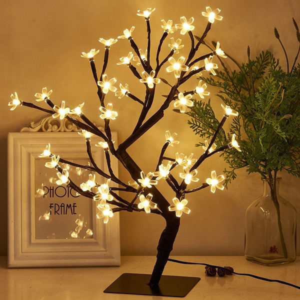 Home Decorative Cherry TREE light Warm White or Multicolor Cherry Blossom Bonsai Sakura / Fairy Lights /Table Lamp/ Wedding Gift Item