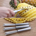 Stainless Steel Peel Slicer Pineapple Fruit Peeling Tools Vegetable Cutter Peeler Grater Kitchen Accessories.