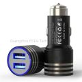 Duel USB Port Fast Car Charger 2.4A/1.0A Multi colour. 