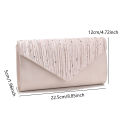 Rhinestones Ruched Women Satin Evening Bag Silver Clutch Bags Chain Shoulder Glitter Elegant Handbag For Wedding Bridal Purse.