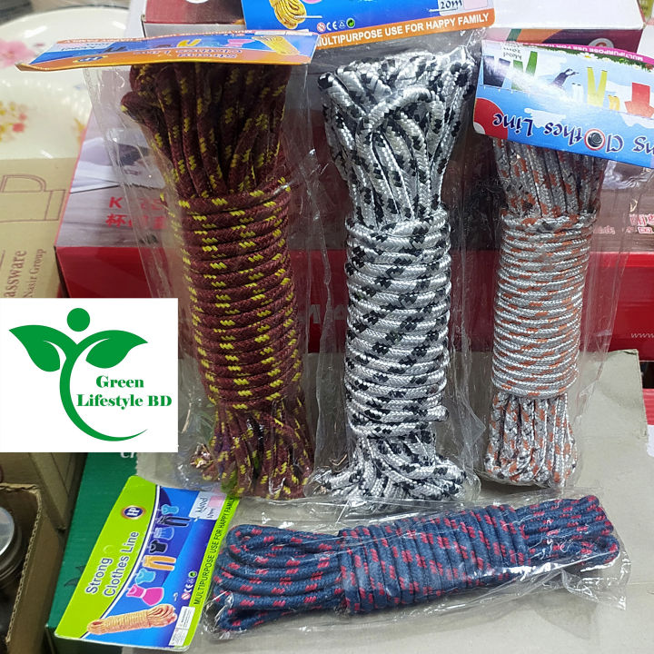 Multicolor%20Rope/Dori%2050%20Feet%20Nylon%20Windproof%20Slip%20Clothesline%20-%20Hanger%20-%20cloth%20hanger%20-%20Image%204