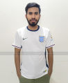 England Euro Cup Premium Half Sleeve White Jersey 2024. 