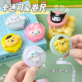 180cm Portable Retractable Ruler Tape Cute Animals Fruit Vegetable Pattern Children Height Centimeter Inch Roll Body Measuring-(Multicolor). 