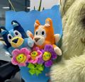 Moose Bluey Bingo Plush Doll Bouquet Fabric Animal Bouquet Children's Gift Valentine's Day Gift Holiday Surprise Eternal Flowers. 