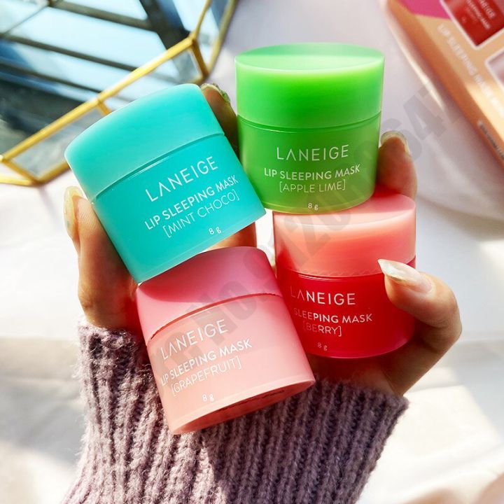 Korean%20Skin%20Care%208g%20Korean%20Laneige%20Lip%20Sleeping%20Mask%204PCS%20Mini%20Set%20Scented%20Nutritious%20Moisturizing%20Lip%20Care%20New%20-%20Image%204