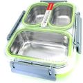 TEDEMEI Stainless Steel Lunch Box, Lunch Solution, Meal and Snacks Packing, 3 Compartment Lunch Box-1.2 L. 