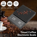 Coffee scale with timer, coffee scale with back g/0.1g 3k high precision pour on drip espresso coffee light lcd display kitchen accessories. 