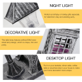 Tower Eiffel Light Lamp Night Paris Statue Desktop Street Lights Decor Desk Ornament Art Mini Lamps Table Nightlight Decorative.
