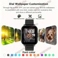 Smart Watch For Men Women Gift 1.44 Screen Full Touch Sports Fitness Watches Bluetooth Calls Smartwatch Wristwatch for xiaomi.