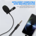 (New) lavalier microphone mini recording karaoke microphone headphone microphone. 