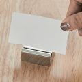 Insert Menu Folder Stainless Steel Card Holder Solid Funny Number Sign Holder Creative Label Holder Name Place.