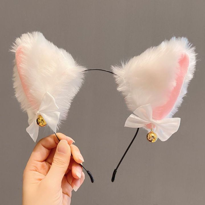 Cat%20Ear%20Headband%20Women%20Girls%20Bowknot%20Bell%20Chocker%20Necklace%20Plush%20Furry%20Hair%20Band%20Hair%20Clips%20Paws%20Anime%20Props%20Cosplay%20Party%20-%20Image%203