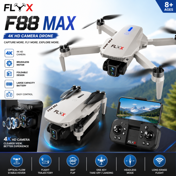 FLH%20F88%20MAX%20Remote%20Rotate%20Camera%20Brushless%20Motor%20%20WiFi%20Drone%20for%20One%20Key%20Landing,%20Optical%20Flow%20Hover%20with%202%20Battery%20-%20Image%204