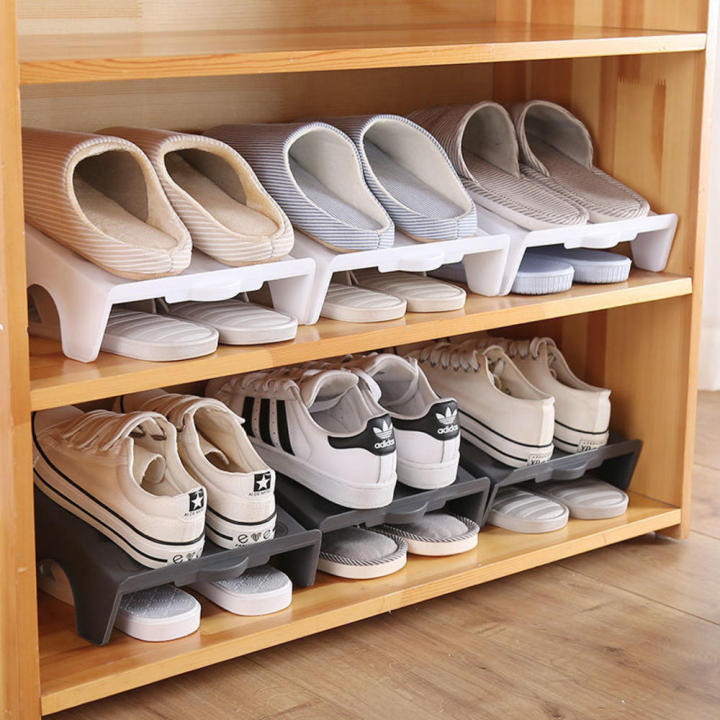 Shoe Shelf With Storage Capacity Double Shelf Shoe Organizer