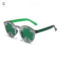 Fashion Rimless Sunglasses Solid Green Ocean Lens Eyewear Women Street Catwalk Glasses Vintage Brand Beach Sun Glasses.