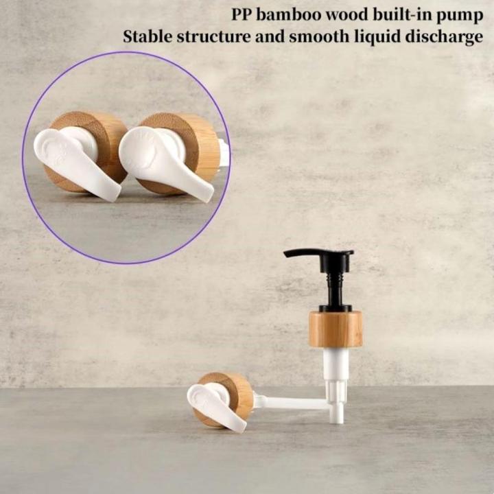 Soap%20Bottle%20Pump%20Dispenser%20Bamboo%20Lotion%20Refillable%20Liquid%20Storage%20Container%20-%20Image%209