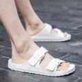 White Slippers Men's Summer Outdoor Outdoor Couple Student Lightweight Non-Slip Sandals Outdoor Beach Sandals Women's Fashion. 