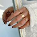 3 Pcs Adjustable Finger Rings for Girls Simple Fashion - Finger Ring Set for Women New Collection. 