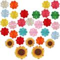30PCS Iron on Stickers Sew on Stickers Mixed Embroidery Cloth Stickers Decorative Accessories Embroider Badge. 