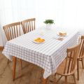 Plaid Print Table Cloth Waterproof Oilproof Kitchen Wedding Birthday Party Dining Table Cover Rectangle Home Decor Tablecloth.