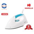 HAVELLS DRY IRON JIO 1000W JIO BLUE. 