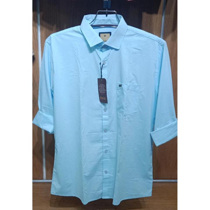 Premium quality full sleeve casual Indian plain shirt for men
