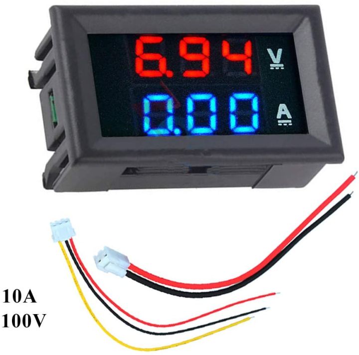 0.56"%20Digital%20Voltmeter%20Ammeter%20DC%20100V%2010A%20-%20Voltage%20Current%20Meter%20Tester%20-%20Dual%20LED%20Display%20Panel%20with%20Connect%20Wires%20-%20Multimeter%20-%20Image%204