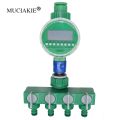 Garden Water Timer with 4-Way Water Splitter Connecter Intelligent Irrigation Controller Shut Off Switch Hose Joiner. 