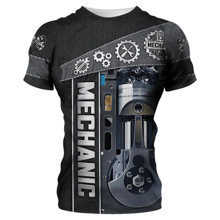 Mechanic%20shirt%20men's%20T-shirt%20mechanical%20tools%20print%20short%20sleeve%20summer%20Jersey%20casual%20tops%20oversized%20trendy%20breathable%20clothing%20-%20Image%206