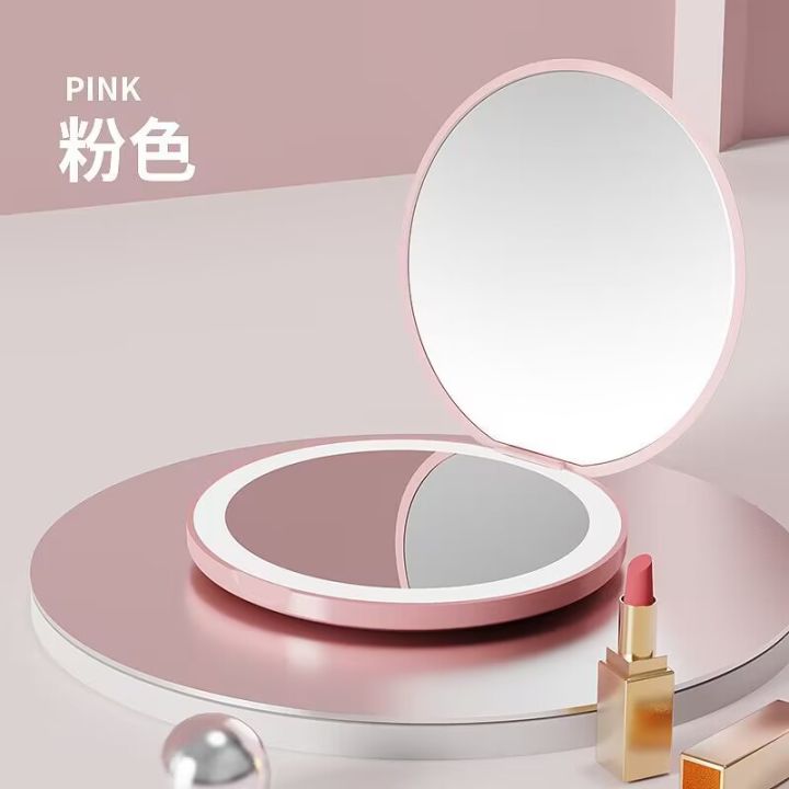 LED%20light%20makeup%20mirror%20foldable%20makeup%20small%20pocket%20mirror%20for%20women's%20luminous%20effect%20pink%20white%20mini%20mirror%20-%20Image%206