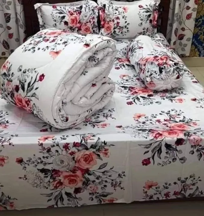 Comforter+%20Bed%20Sheet%20+%20Pillows%20Cover+%20Kol%20Cover%20(%205%20Pcs%20Set%20)%20-%20Image%202