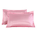 50x70cm Pure Emulation Silk Pillowcase Comfortable Soft Imitated Silk Satin Pillow Case Cover for Bed Throw Pillow No Zipper. 