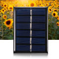0.3W 3V Mini Solar Panel Polycrystalline Silicon Small Solar Cell DIY Waterproof Camping Portable Power Solar Panel Compatible for Toys Light Lamp Fan Garden Pump.