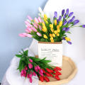 Decorative Artificial Tulip Bouquet Vibrant 21 Heads Faux Artificial  Tulip Flowers Silk Bouquet Artificial Tulip Flowers for Home Decor Wedding Decoration Garden Ornament Event Florals Gift Item. 