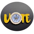 【Sooledead】Topvesko Sorority Crest SGR shield Brooch Sigma Gamma Rho Pearl Pin. 