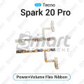 Tecno Spark 20 20c 20 Pro 20 Pro Plus KJ6 KJ5 BG7 KJ7 Power on / off Switch Button Side Volume Up Down Buttons Flex Cable Replacement Parts.