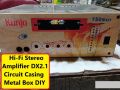 4CH FAT Style DX-2.1 4 TRANSISOTR Amplifier Box 4 Channel Power Amplifiers For 4 Volume Base Tone MP3 MP5 Circuit Audio Circuit Casing Metal Box DIY Case. 