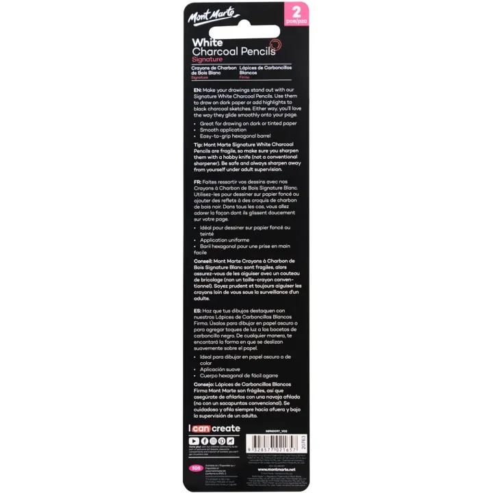 Mont%20Marte%20White%20Charcoal%20Pencils%20Lge%20Hex%202pc%20-%20Image%202
