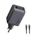65W fast charging  ALL-IN-ONE GaN Charger 100W C to C cable. 