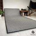 Relax Floor Mattress - Grey Block Pattern Sleeping Mat. 