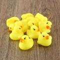 TE Kawaii Cute Cartoon Duck Baby Squeaky Rubber Ducks Bath Water Swimming Toys yellow & red. 